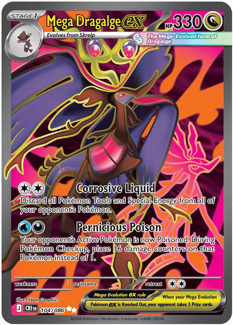 christopher columbus pokemon card Mega Dragalge ex - 104/086 [CRI Pack Options::Raichu (Unsearched) Organization Looking for specific Pokémon