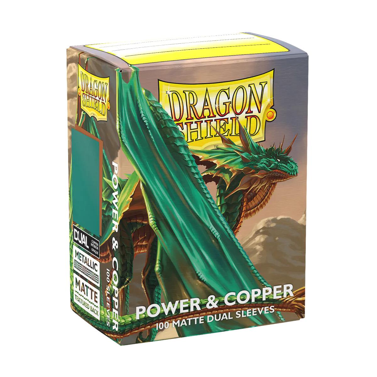 Dragon Shield Dual Matte Standard Sleeves - Power & Copper (100-Pack)