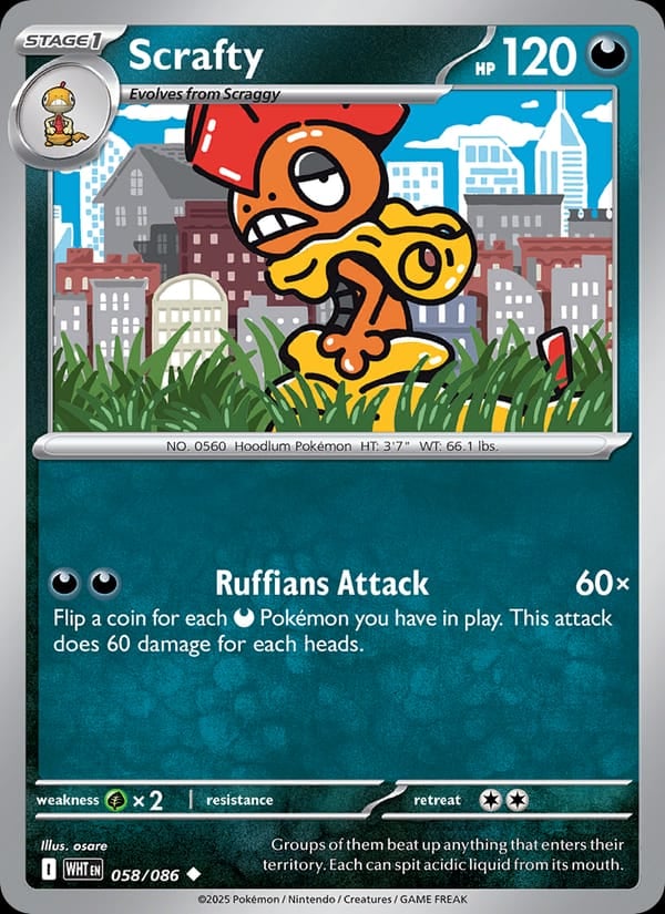 Scrafty (Master Ball Pattern)