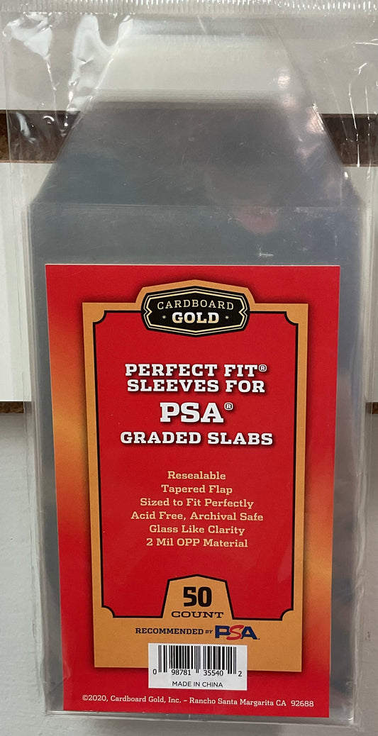 Cardboard Gold Perfect Fit Sleeves for PSA Graded Slabs ￼